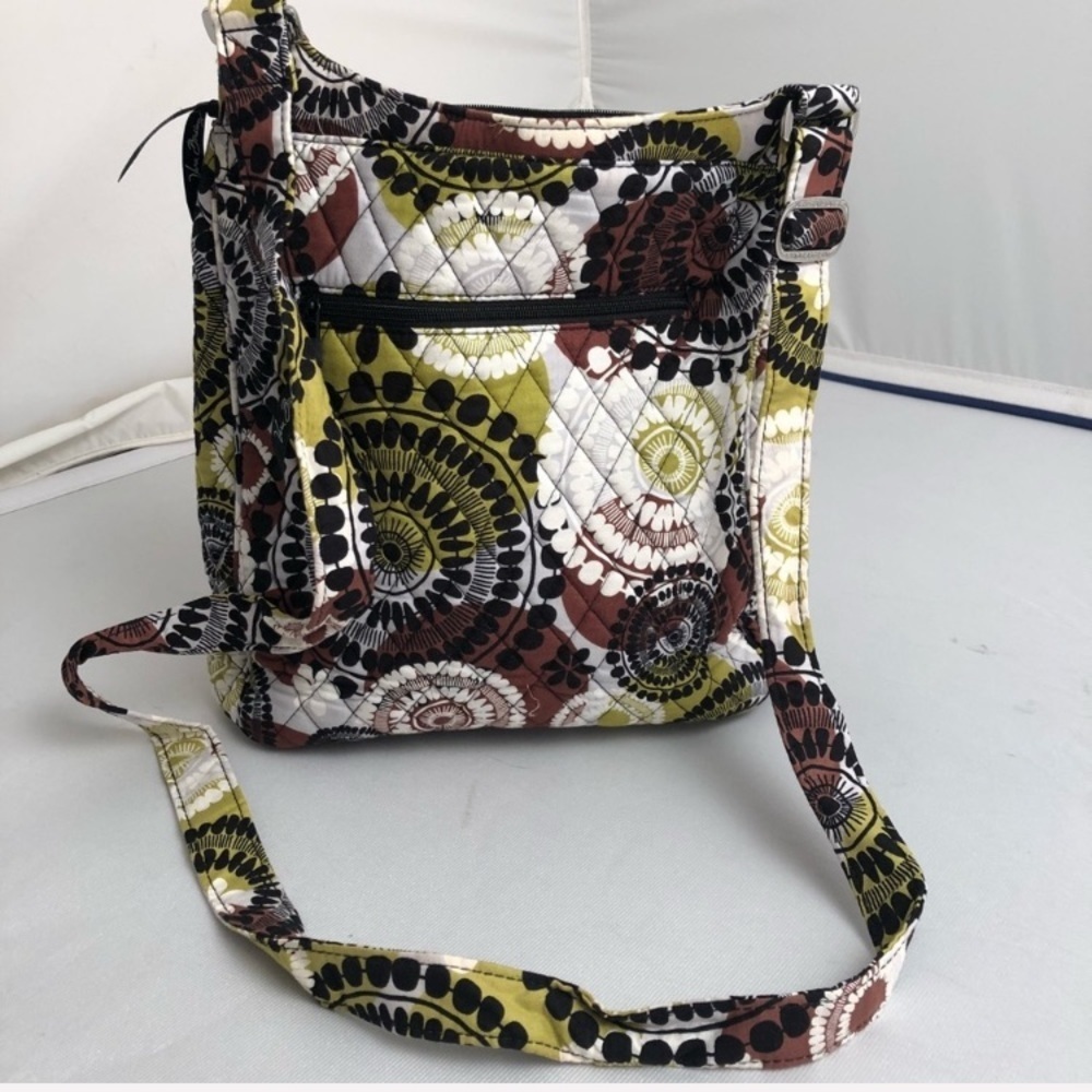 Vera Bradley Cocoa Moss multicolor crossbody messenger bag